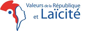 Logo de la formation Valeurs de la République et laïcité, avec une Marianne