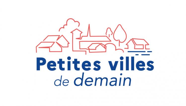 Logo du programme Petites Villes de demain qui représente un bourg