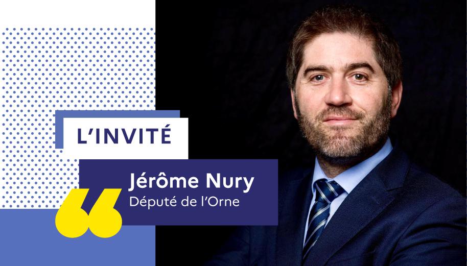 Photo portait de Jérôme Nury, député du département de l'Orne