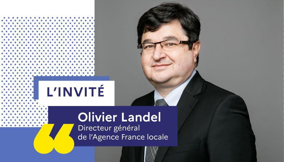 Portrait d'Olivierr Landel, direceur de l'établissement bancaire, Agence France locale