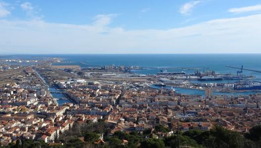 Vue panoramique de la ville de Sète