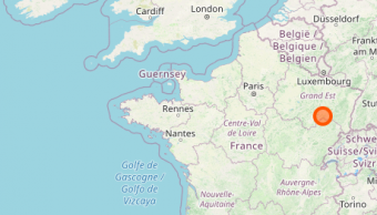 Carte indiquant la géolocalisation de la commune de Darney dans les Vosges