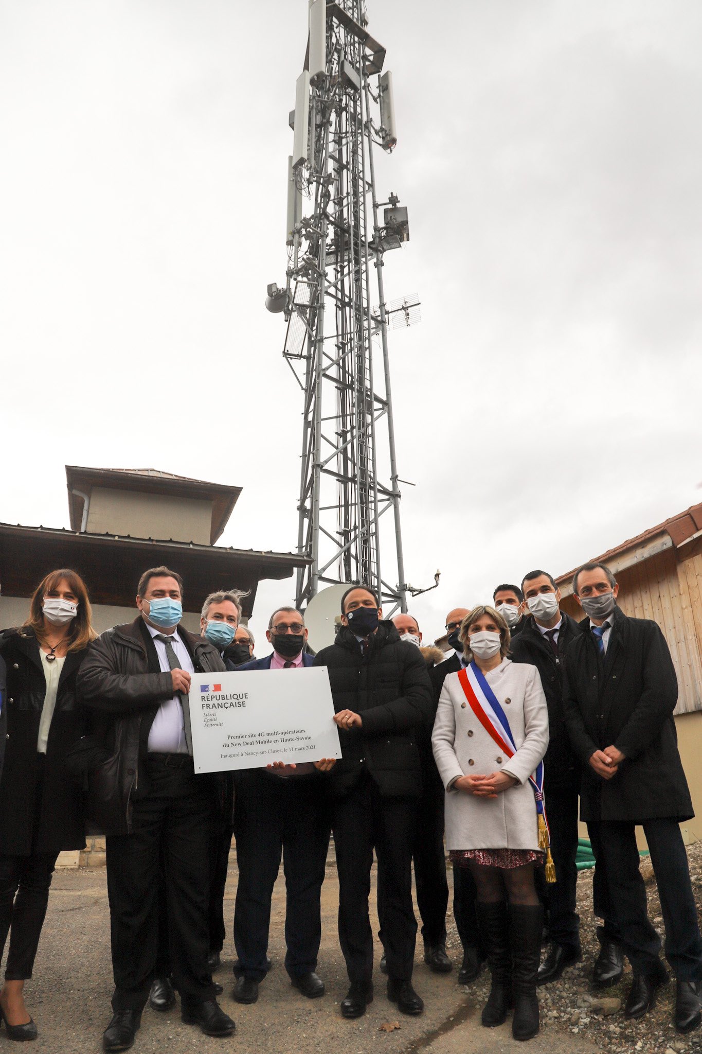 Inauguration du 1er site #4G multi-opérateurs de Le Reposoir et de Nancy-sur-Cluses le 11/03/2021