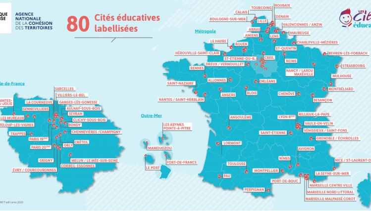Carte des Cités éducatives