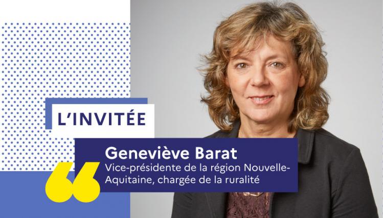 Photo portrait Geneviève Barat, vice-présidente de la région Nouvelle-Aquitaine