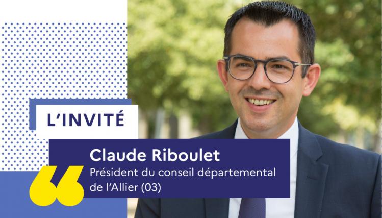Photo portrait de Claude Riboulet, président du département de l'Allier