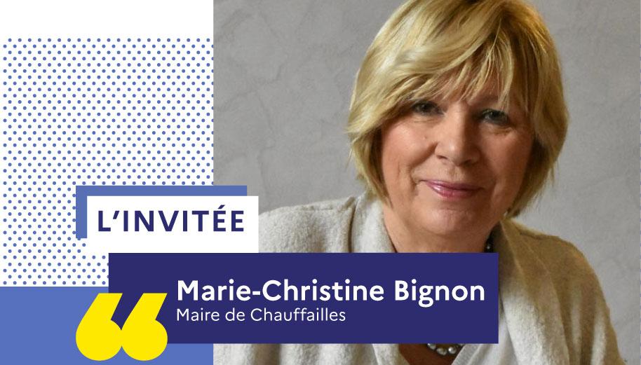 Marie-Christine Bignon, maire de Chauffailles