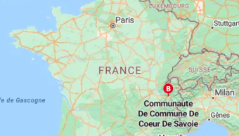 Capture de la position maps de la communauté de commune Cœur de Savoie