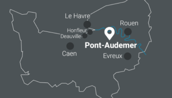 Carte Pont-Audemer